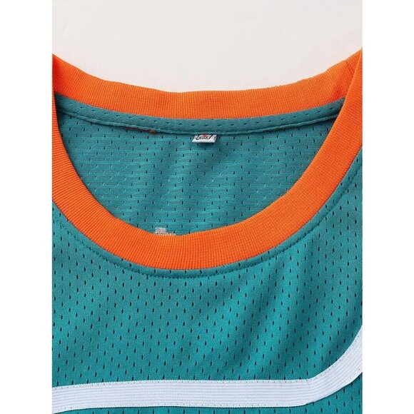 Flint Tropics Coffee Black #7 Semi Pro Movie Basketball Jersey Green Mens - Picture 6 of 8